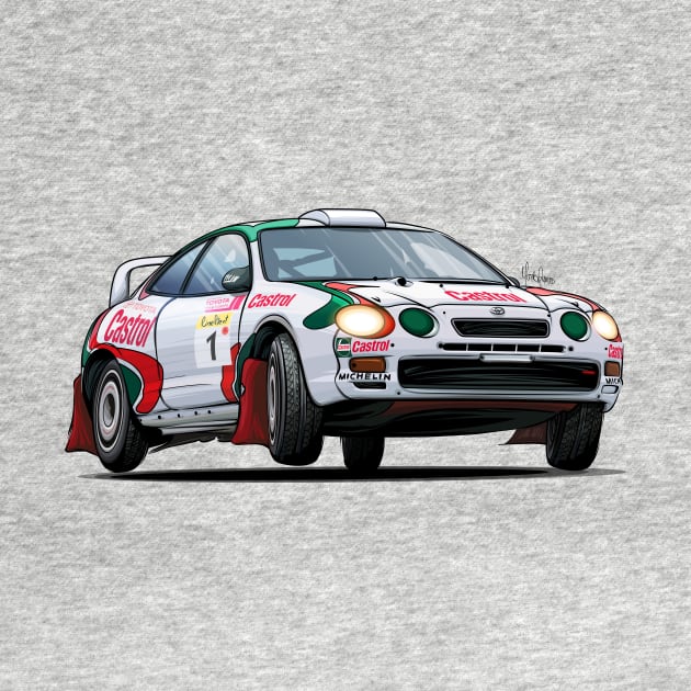 Toyota Celica ST205 GT Four WRC by Mario Ramos Rally Art